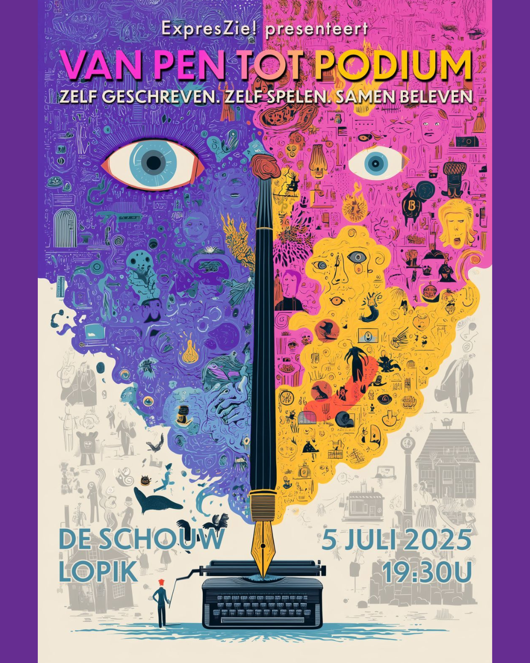 De theatergroepen van ExpresZie! presenteren: VAN PEN TOT PODIUM