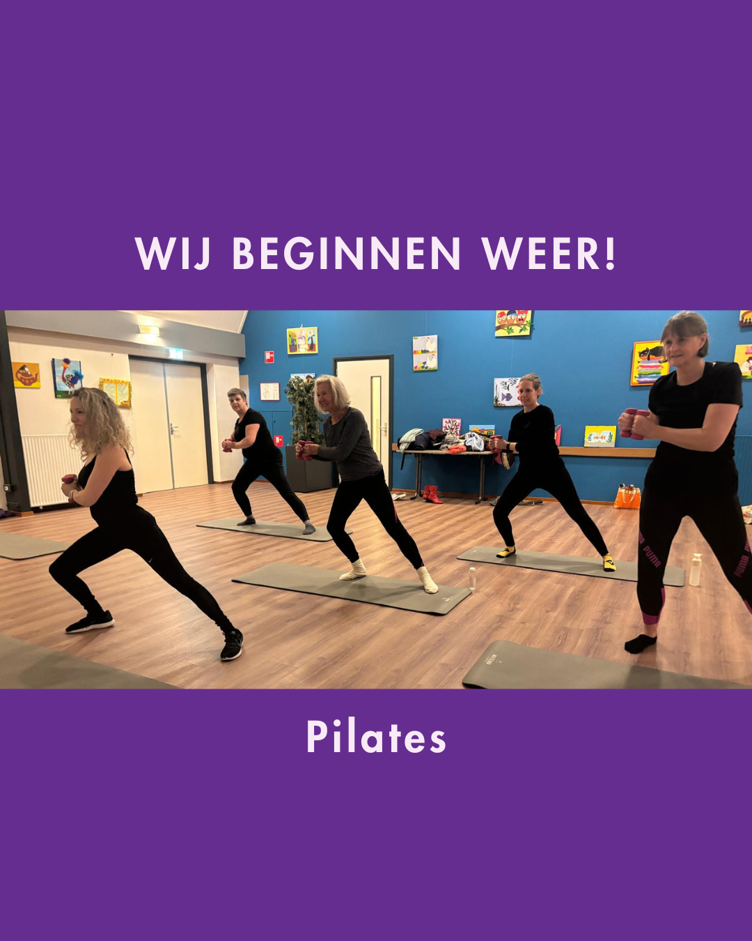 Wij beginnen weer met Pilates